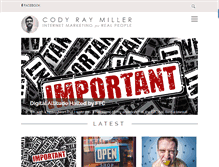 Tablet Screenshot of codyraymiller.com